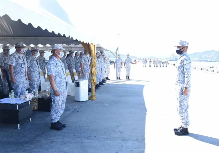 Royal Malaysian Navy KD Badik (113) Arrives at Sepanggar Bay Naval Base, Sabah