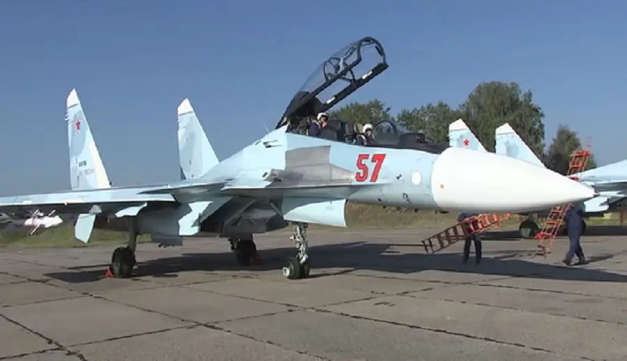 Russian Air Force Su-30SM Arrive in Belarus For Establishment of Joint Air Training Center
