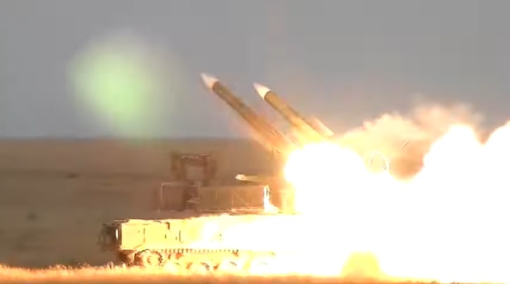 Russian Central Military Region Buk-M3 Surface-to-air Missile System Test-firing at Kapustin Yar