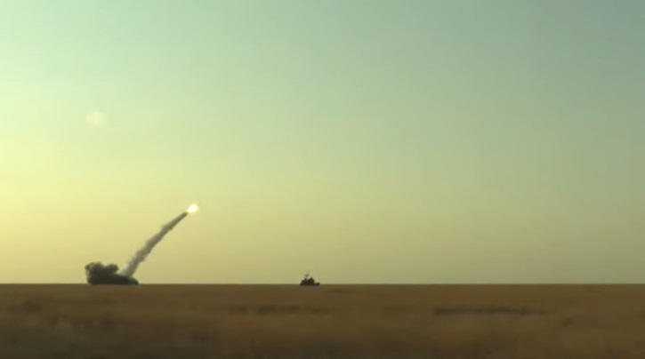 Russian Central Military Region Buk-M3 Surface-to-air Missile System Test-firing at Kapustin Yar