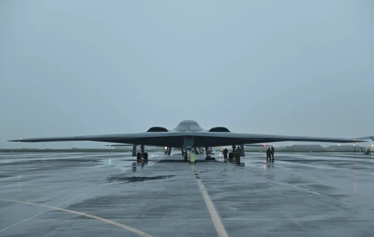 US Air Force B-2 Spirit Bombers Return Home After Bomber Task Force Mission