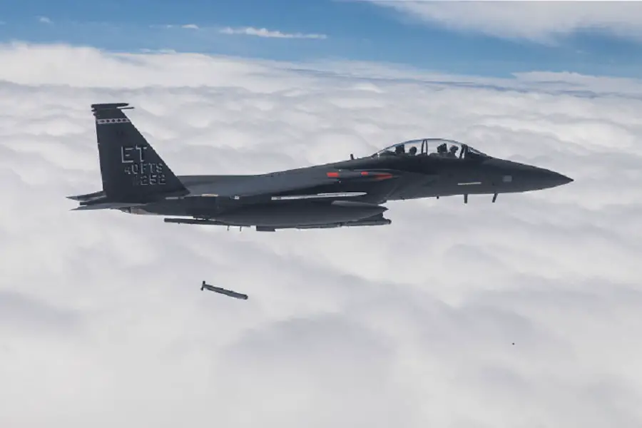 US Air Force F-15Es Drop 10 StormBreaker During Weapons System Evaluation Program