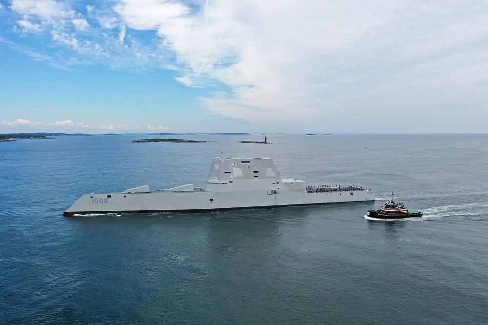 US Navy's Future USS Lyndon B. Johnson (DDG-1002) Conducts Builder’s Trials