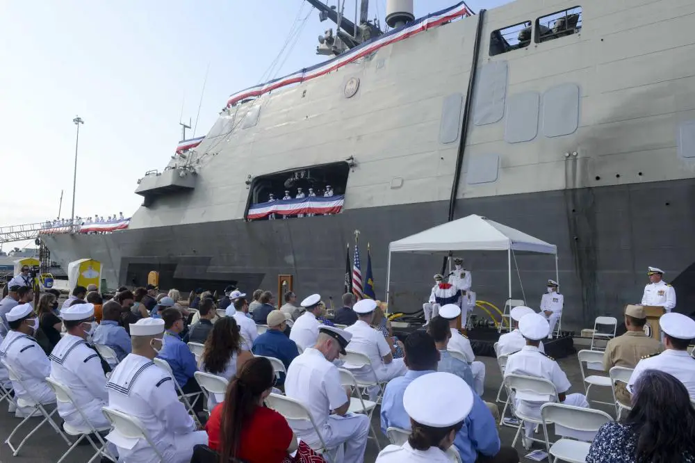 US Navy USS Freedom (Littoral Combat Ship 1) Holds Decommissioning Ceremony