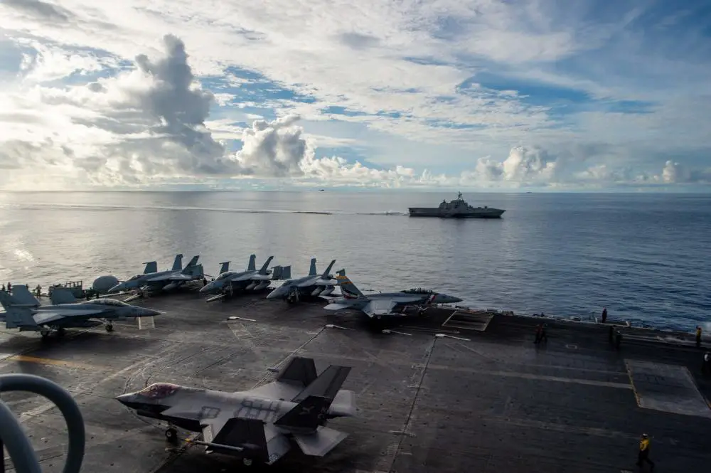 US Navy USS Tulsa Operates with Carl Vinson Carrier Strike Group (VINCSG) in South China Sea