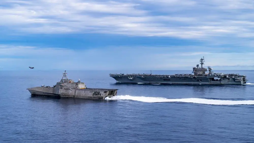 US Navy USS Tulsa Operates with Carl Vinson Carrier Strike Group (VINCSG) in South China Sea