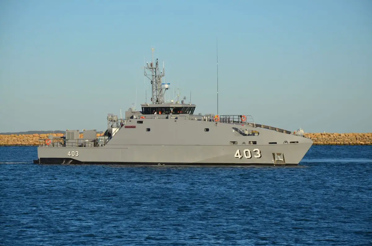 Papua New Guinea Defence Force Guardian-class Patrol Boat NUSHIP Francis Agwi