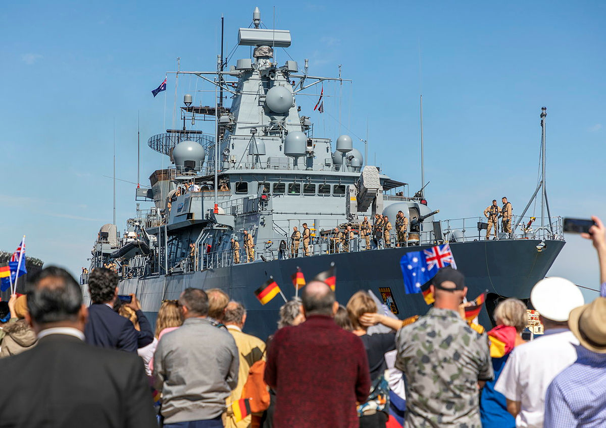 German Navy Ship FGS Bayern Visits Australia as part of Indo-Pacific Voyage