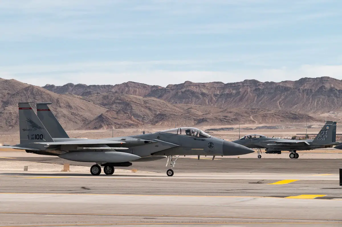 US Air Force F-15EX Undergoes First Operational Test Mission at Nellis Air Force Base
