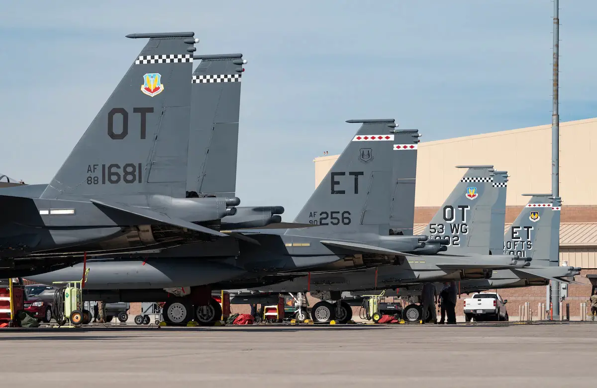 US Air Force F-15EX Undergoes First Operational Test Mission at Nellis Air Force Base