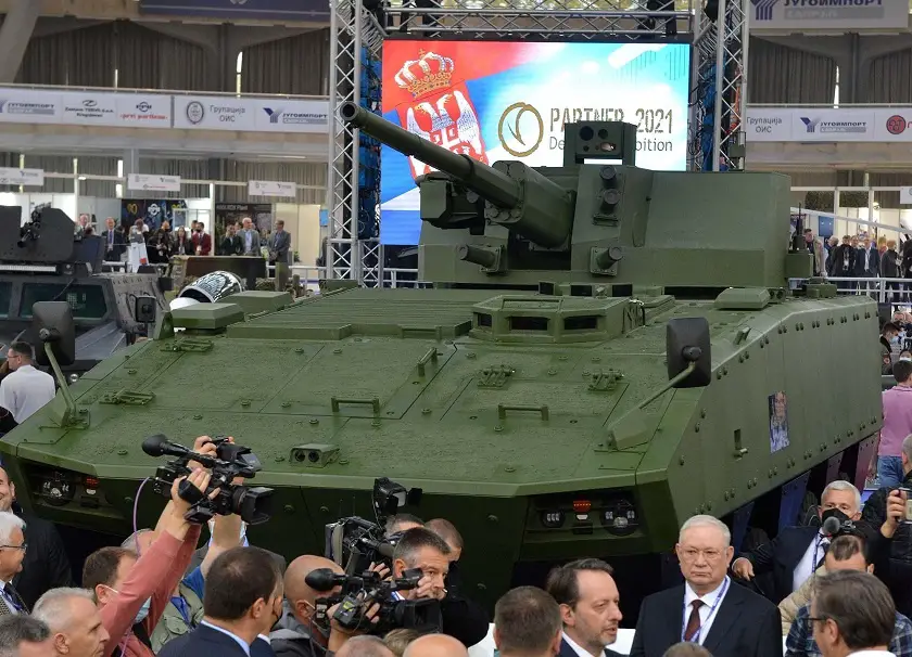 Yugoimport SDPR Unveiled Its Lazanski IFV Armed with AU-220M Remote Controlled Weapon Station
