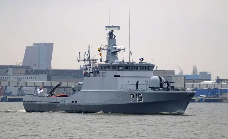 Lithuanian Naval Force offshore patrol vessel Selis P15