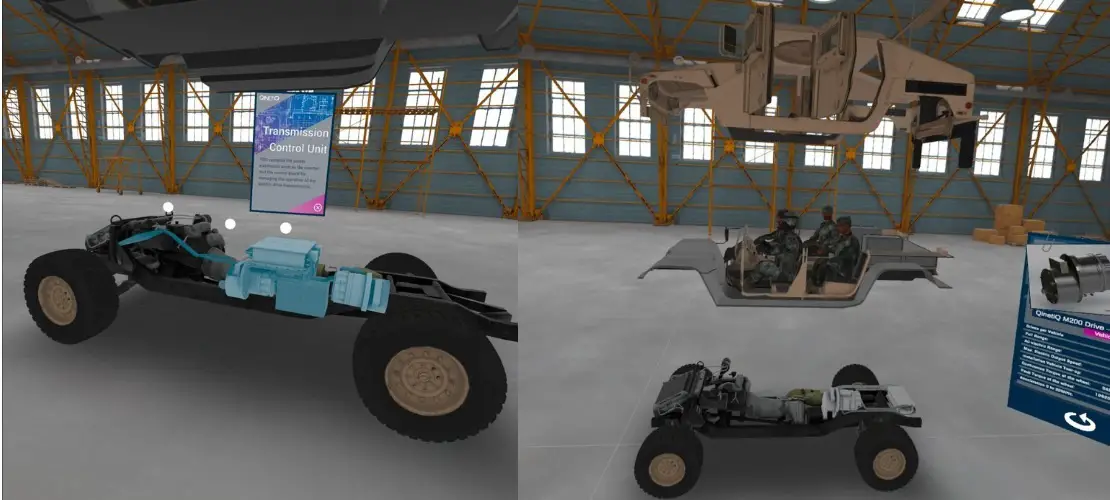 In the HUMVEE vehicle concept, QinetiQ and AM General are exploring how electrification methods can benefit the land domain.