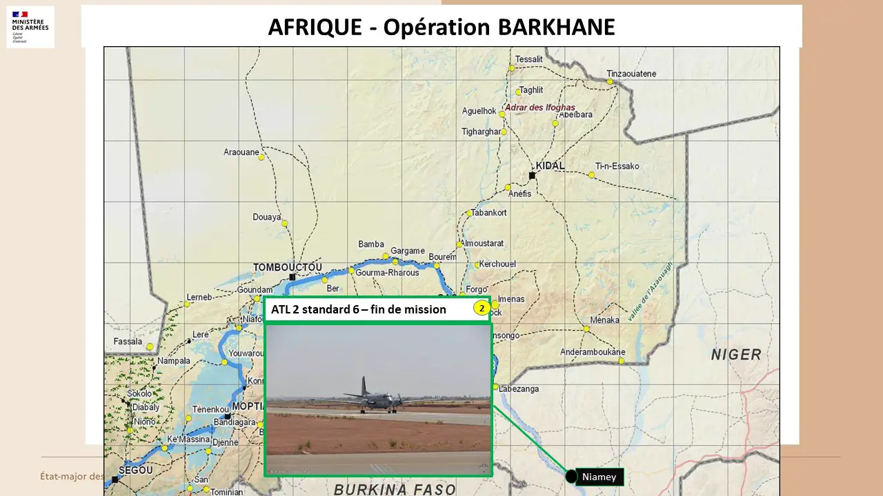  French Navy Bréguet Atlantique 2 Maritime Patrol Aircraft Takes Part in Operation Barkhane