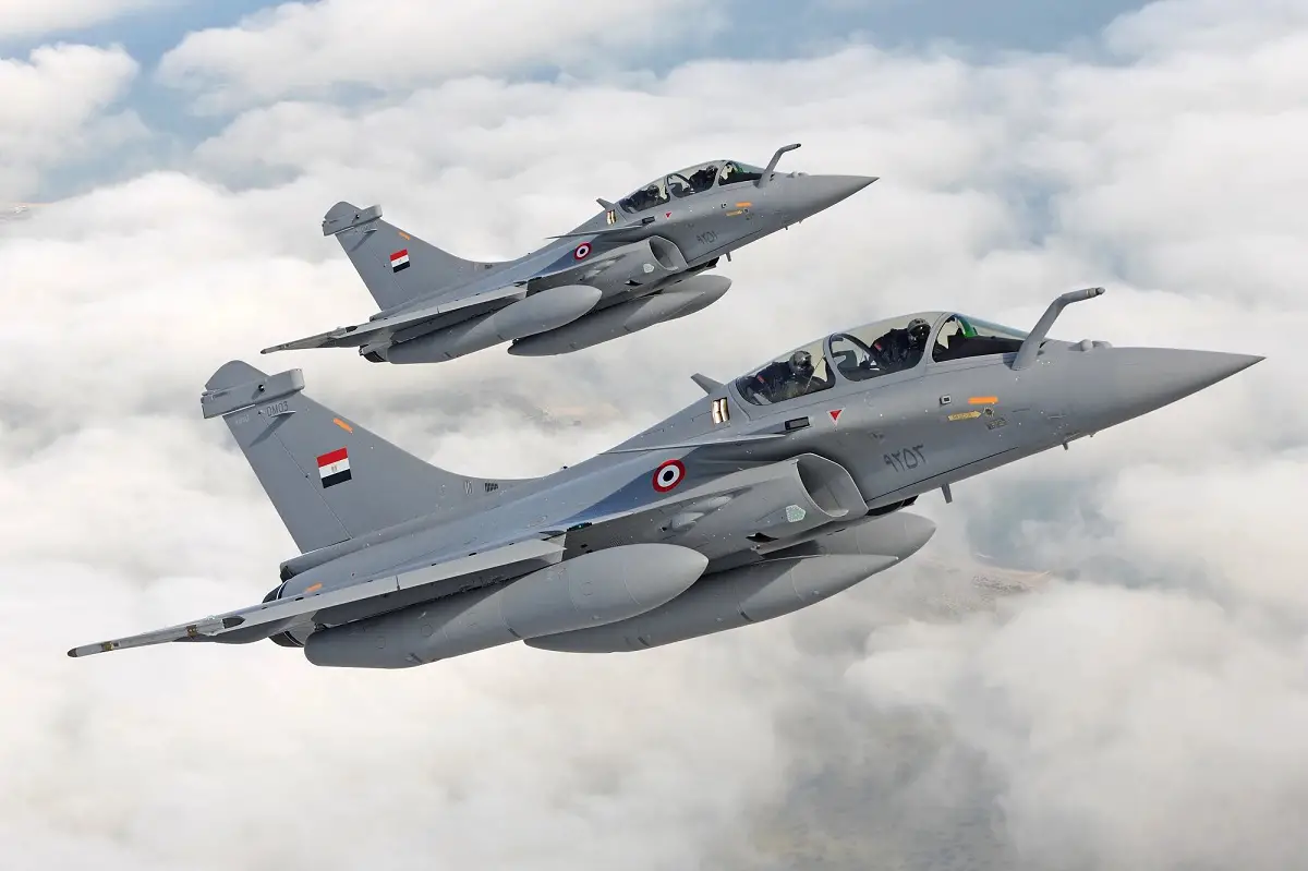 Egyptian Air Force Dassault Rafale Multirole Fighters