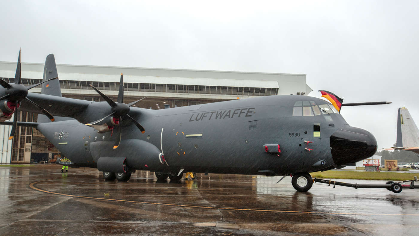 German Air Force Lockheed Martin C-130J Hercules Aircraft Makes Maiden Flight