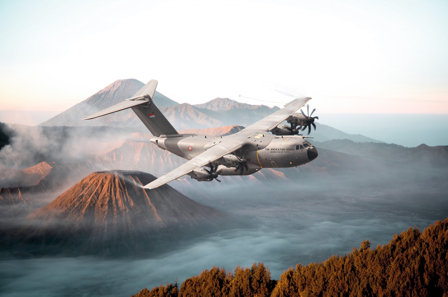 Indonesian Ministry of Defence orders two Airbus A400M Atlas military transport aircrafts.