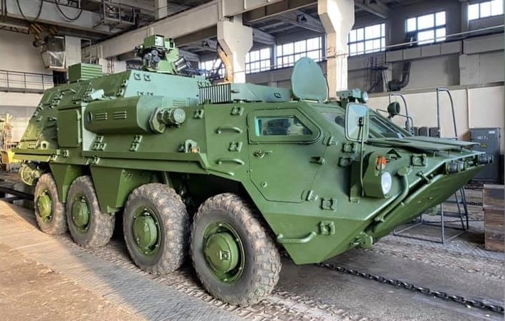 Kiev Armored Plant Reveals of BTR-4CS-T Armoured Personnel Carrier for Royal Marine Corps