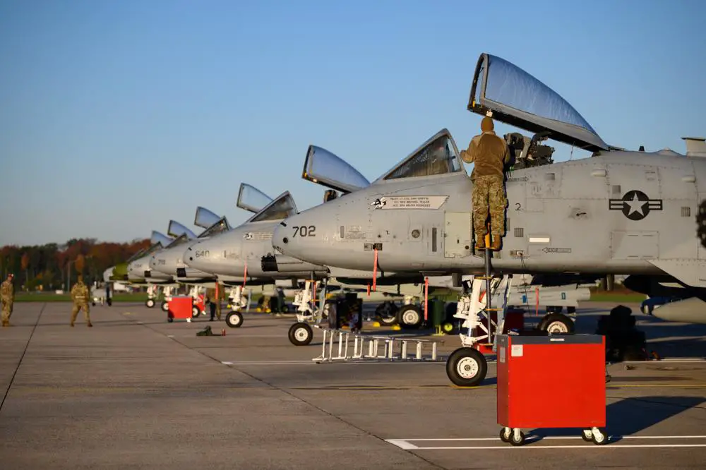 Maryland Air National Guard A-10C Thunderbolt II Aircrafts Conducts Mission Generation Exercise