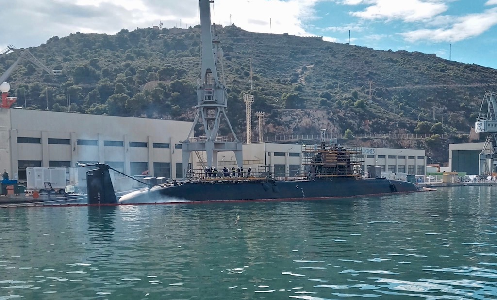 Navantia Shipyard Starts Diesel Engines of Spanish Navy S-81 Isaac Peral Submarine