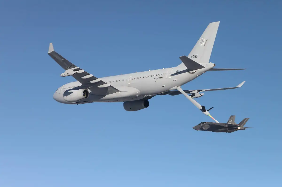 Norwegian F-35s completes first aerial refueling with NATO Multinational MRTT Fleet