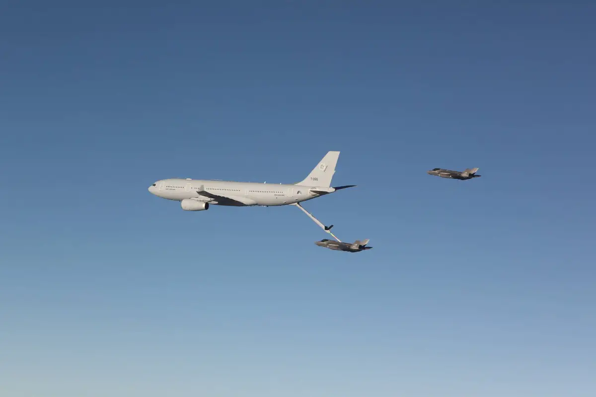 Norwegian F-35s Completes First Aerial Refueling with NATO Multinational MRTT Fleet