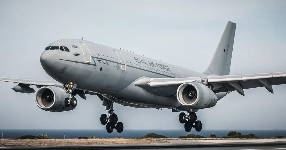 Royal Air Force Voyager Tanker Refuels Qatar Emiri Air Force Rafale Fighters for the First Time