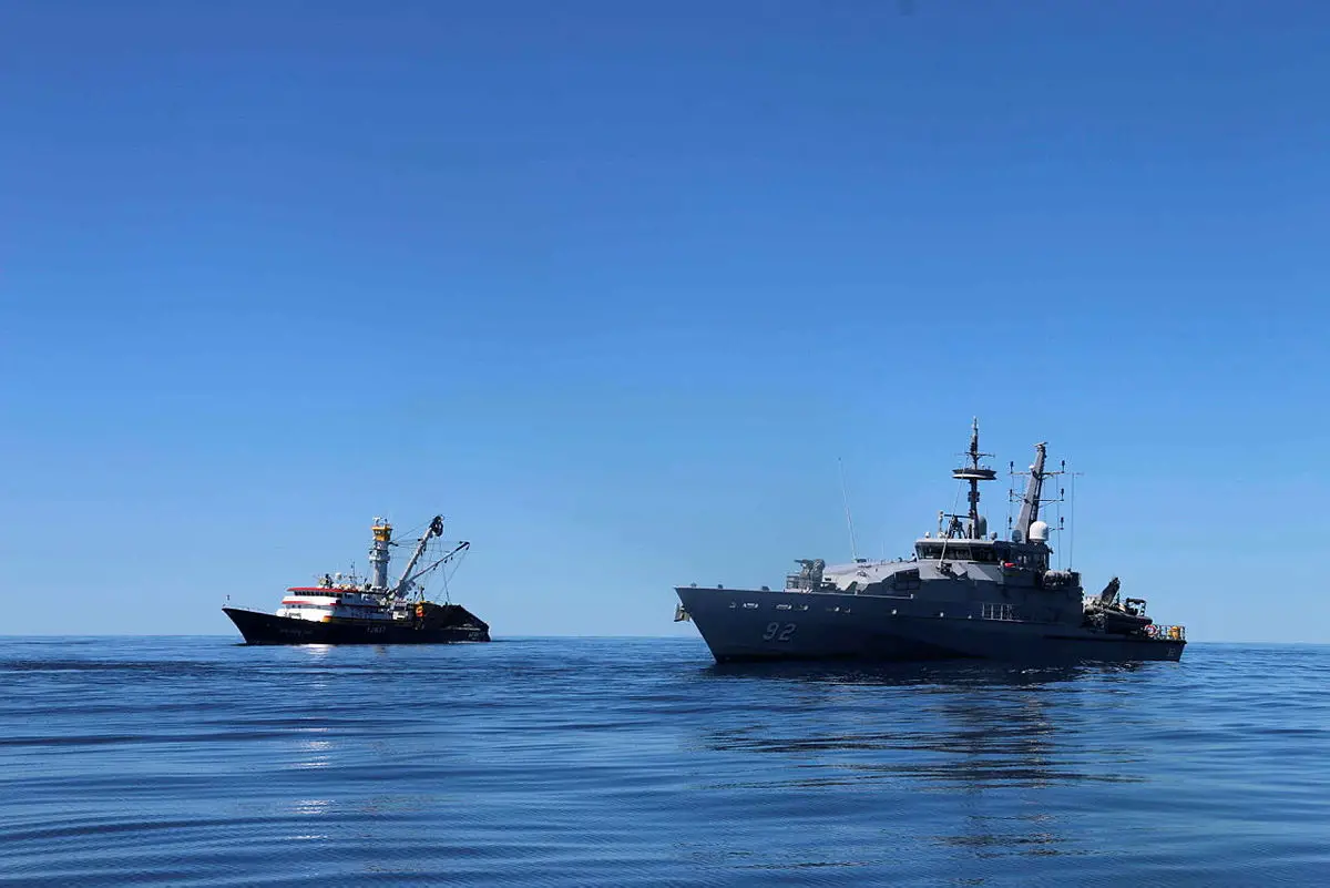 Royal Australian Navy and Papua New Guinea Defence Force Unite Against Illegal Fishing