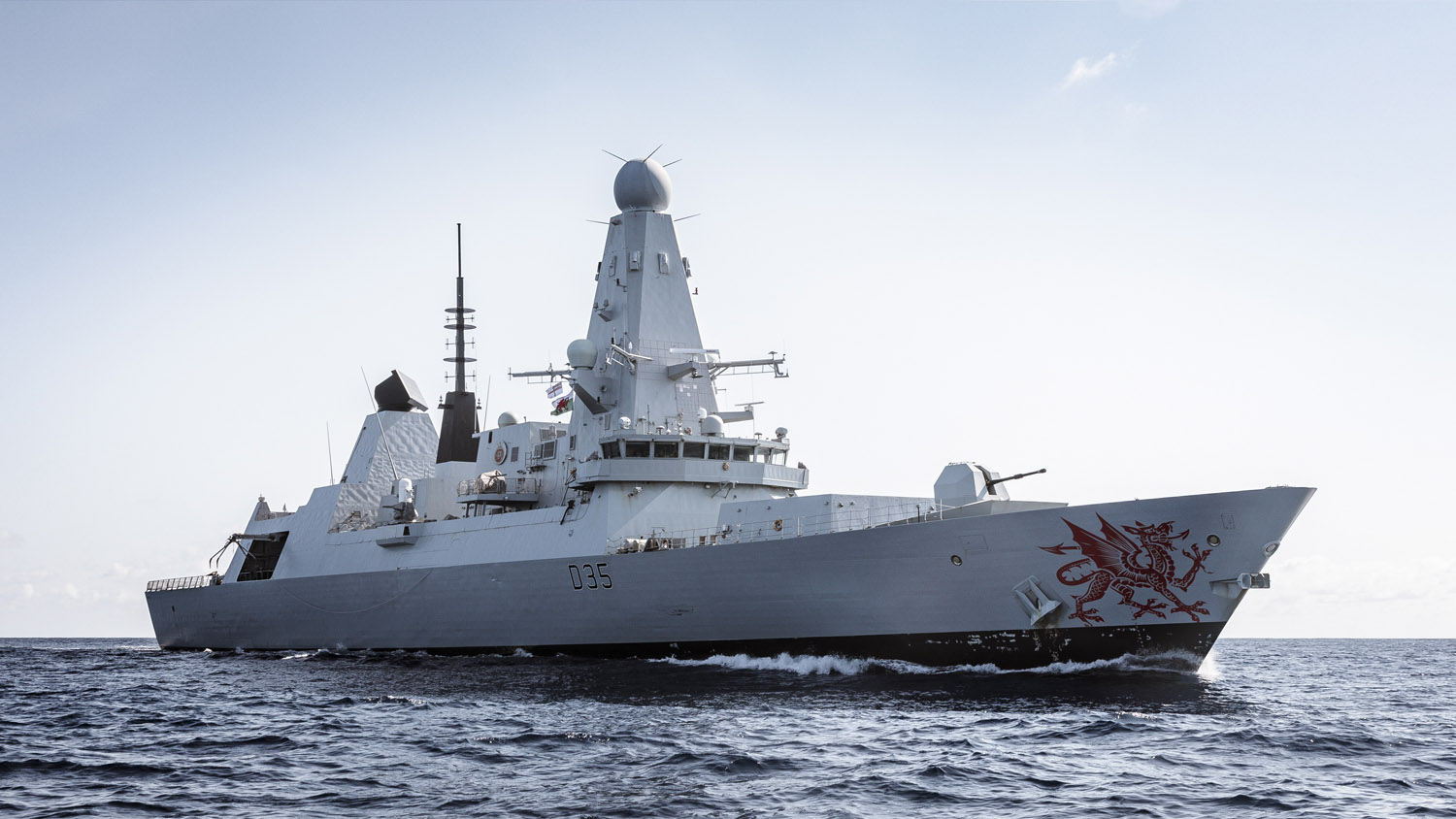 Royal Navy Air-defence Destroyer HMS Dragon (D35) Joins French Navy’s Biggest Test of 2021