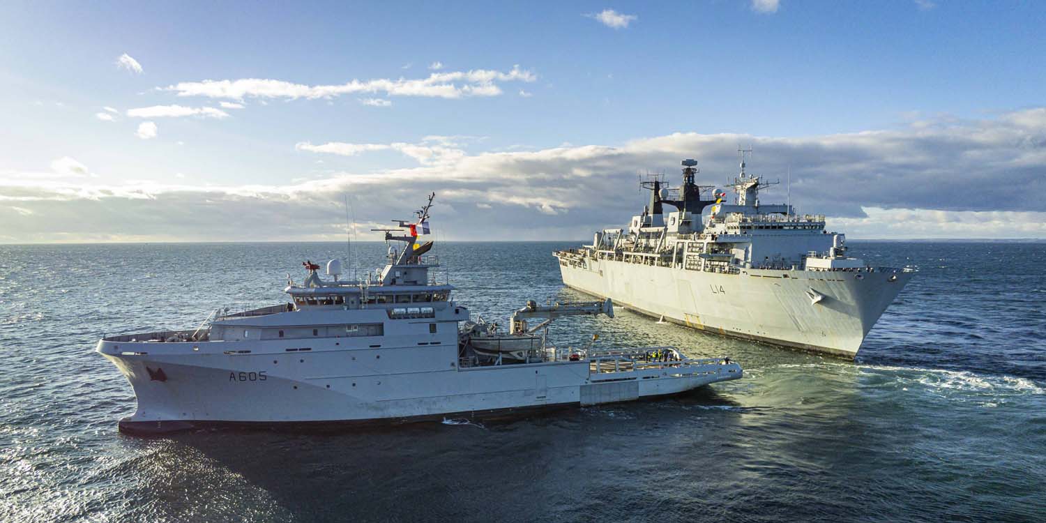 Royal Navy and French Navy Combine to Test New Loire-class Support Ship