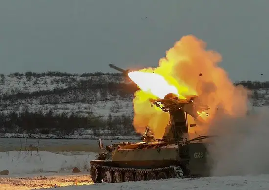 Russian Northern Fleet Russian Naval Infantry Conduct Anti-aircraft Drills in Arctic Region