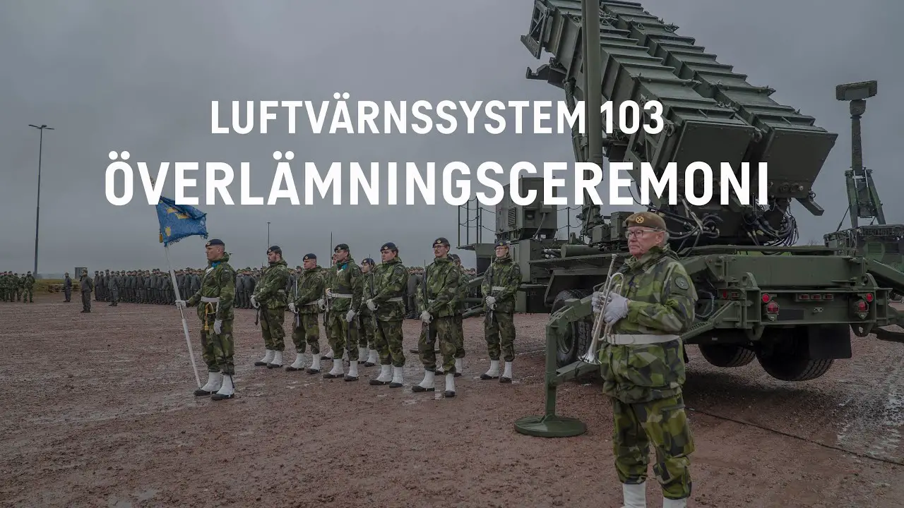 Swedish Armed Forces New Patriot Configuration-3+ (LvS103) Officially Entered Service
