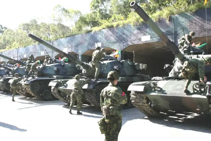 Republic of China Army (ROCA, Taiwan Army) M60A3 TTS main battle tanks