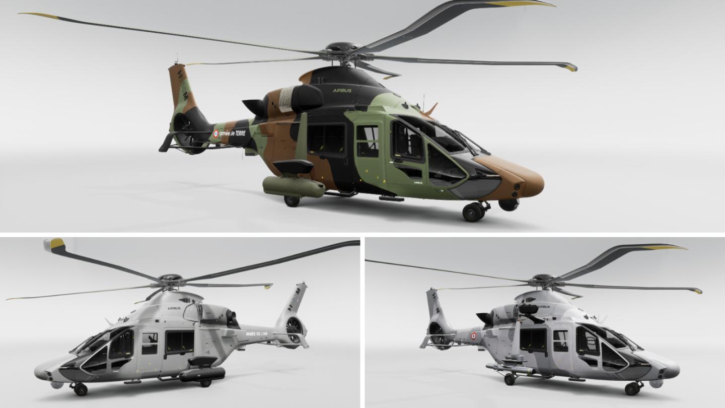 France Armed Forces Airbus H160M Guepard Joint Light Helicopter (hélicoptère interarmées léger – HIL) Programme.