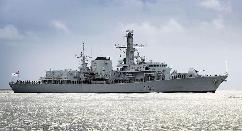 Royal Navy Type 23 frigate HMS Sutherland (F81)