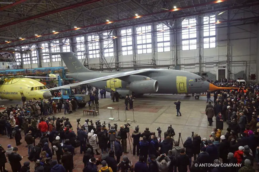 Antonov Rolls Out First An-178-100R Military Transport Aircraft for Ukrainian Armed Forces