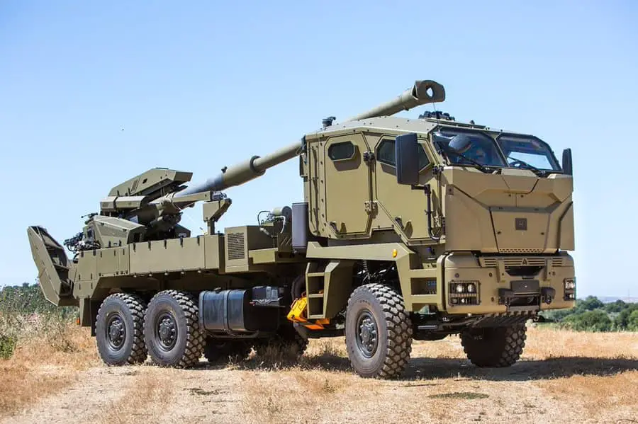 ATMOS (Autonomous Truck Mounted Howitzer) 155mm/52 caliber truck-mounted howitzers systems.