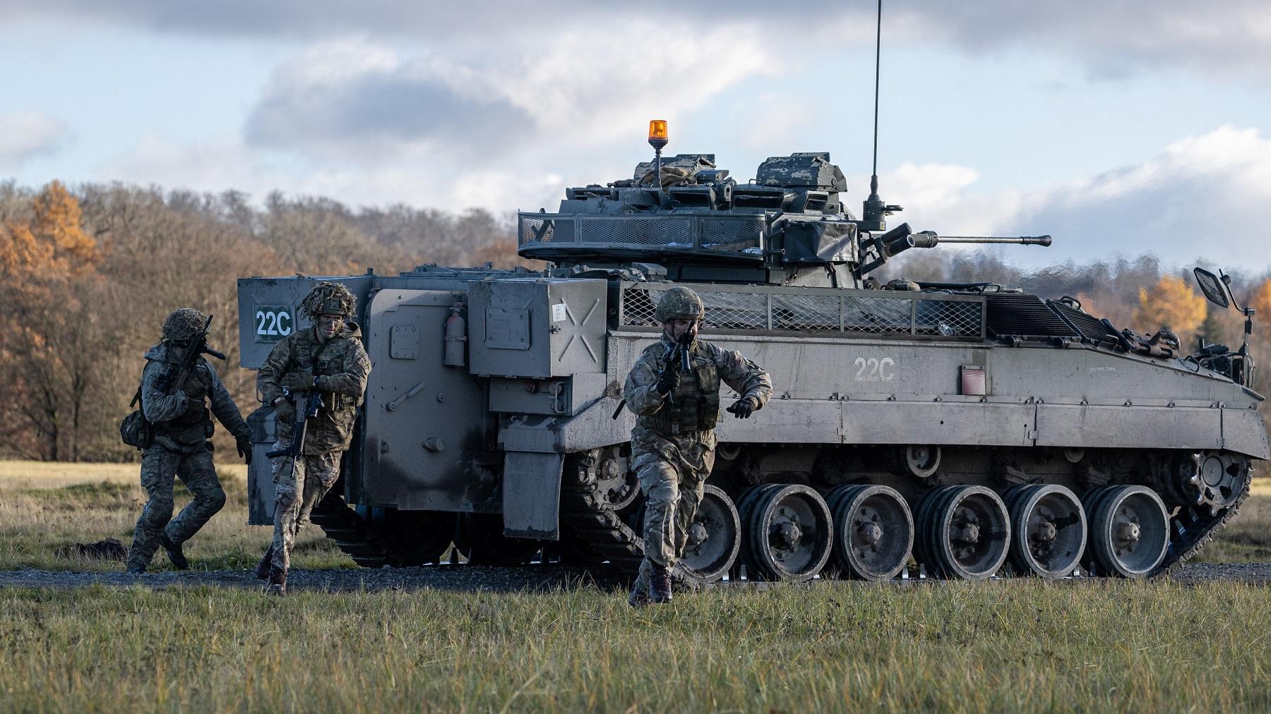 British Army 1st Royal Welsh Battalion Prepares for NATO's eFP on Sennelager Range in Germany