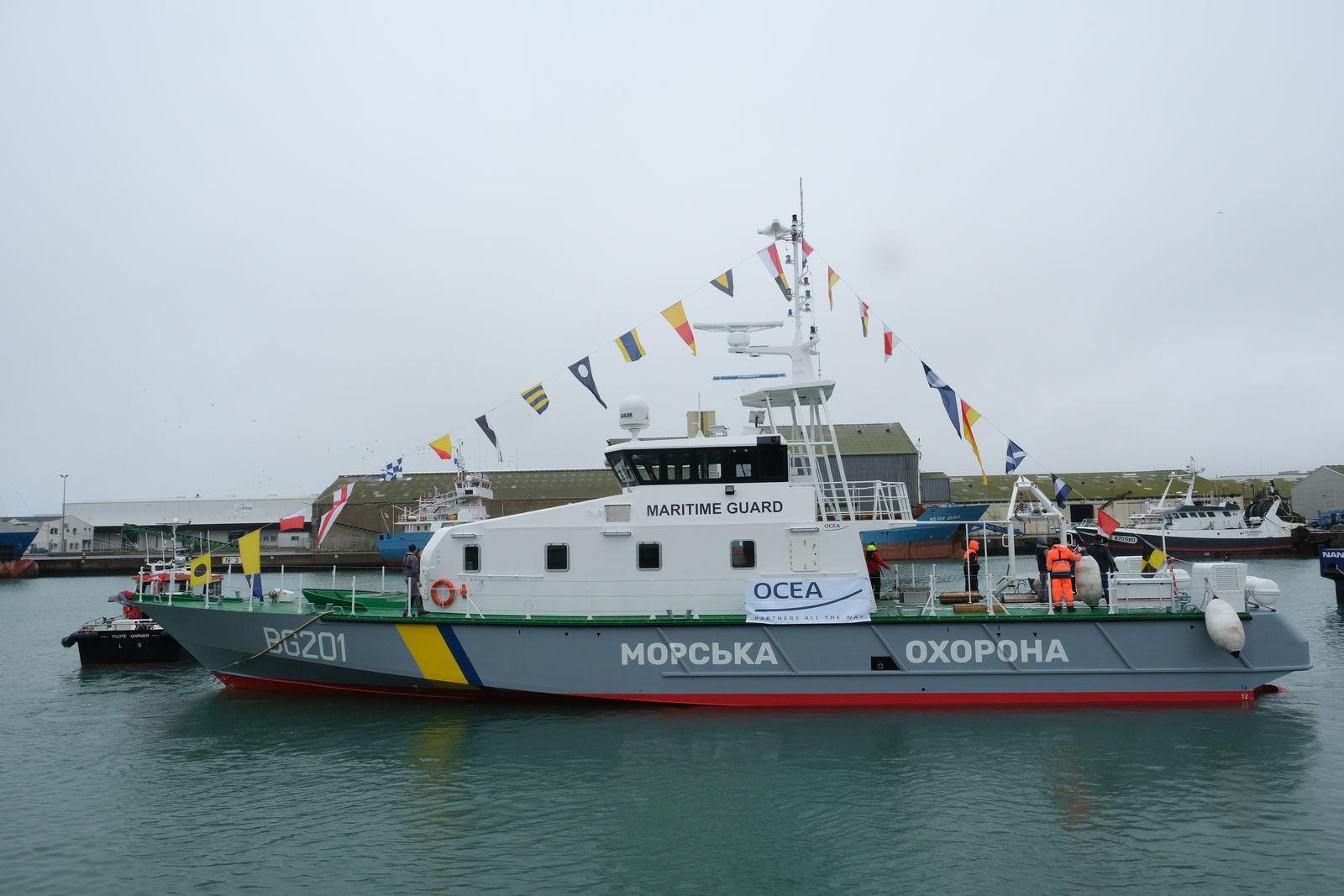 French Shipyard OCEA Launches First Patrol Boat for Ukraine State Border Guard Service