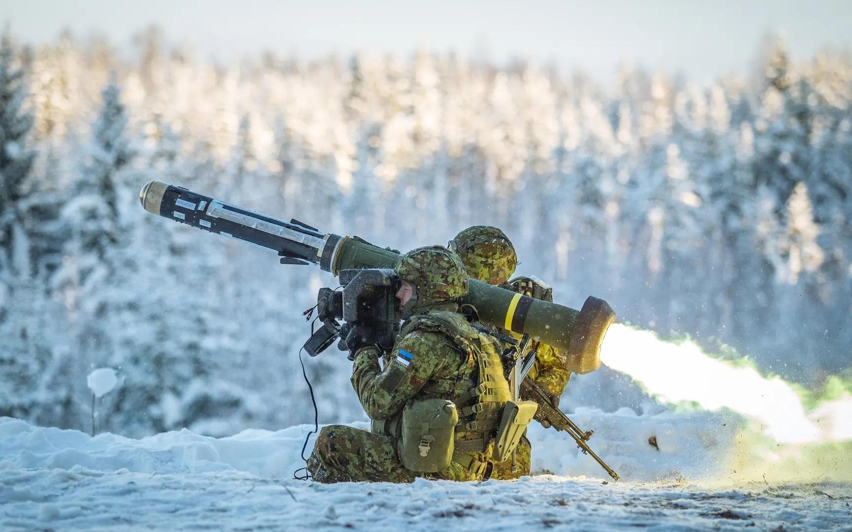The Estonian Army carried out the first live fire exercise with the Javelin anti-tank guided missile system