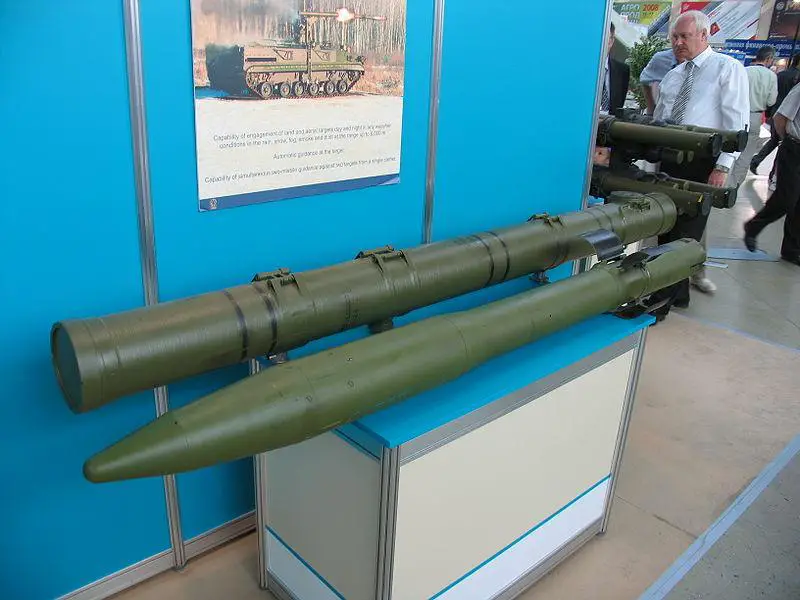 9M123  Khrizantema Anti-Tank Guided Missile System
