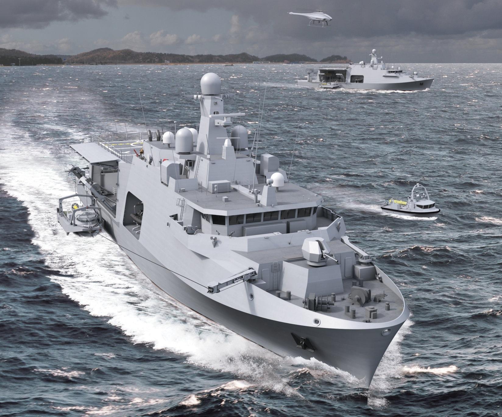Naval Group Lays Keel for First Mine Countermeasure Vessel of Belgian-Dutch rMCM Program