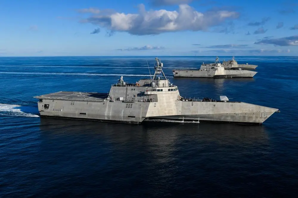The U.S. Navy Independence variant littoral combat ships