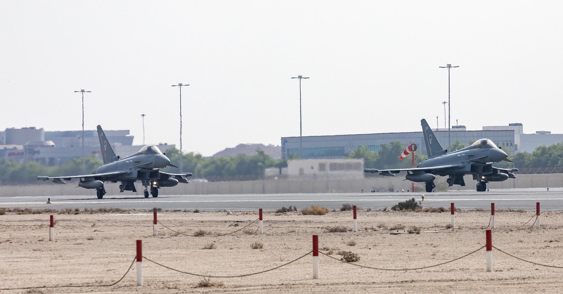 Royal Air Force Eurofighter Typhoons Conduct Joint Exercise with Qatar Emiri Air Force