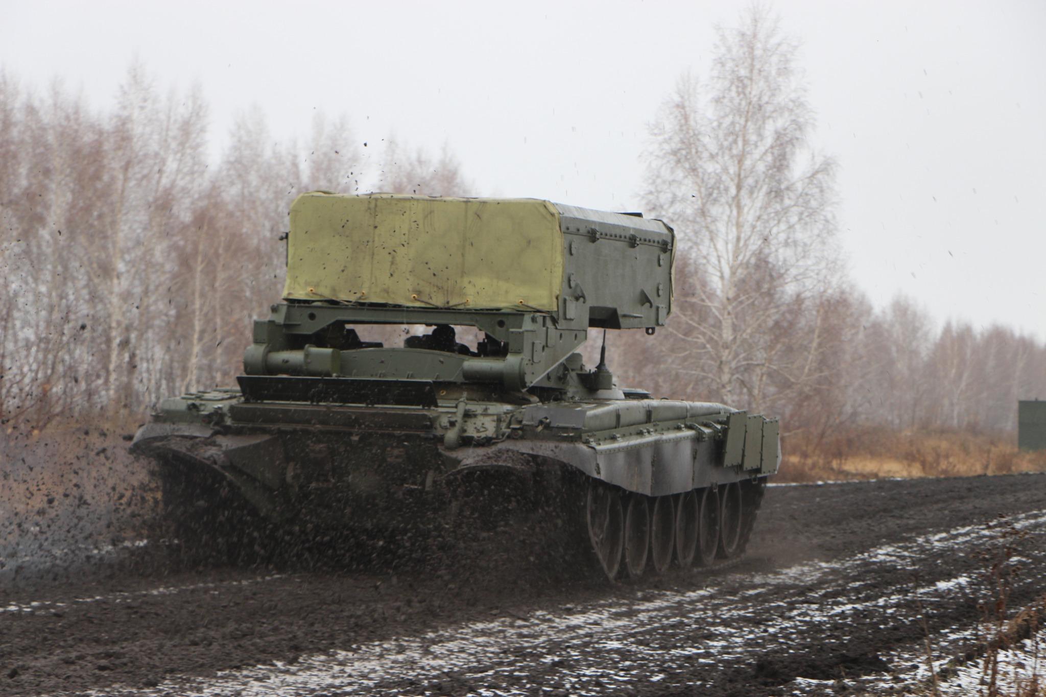 Russian Armed Forces Receive Modernized TOS-1A Solntsepyok Heavy Flamethrower Systems