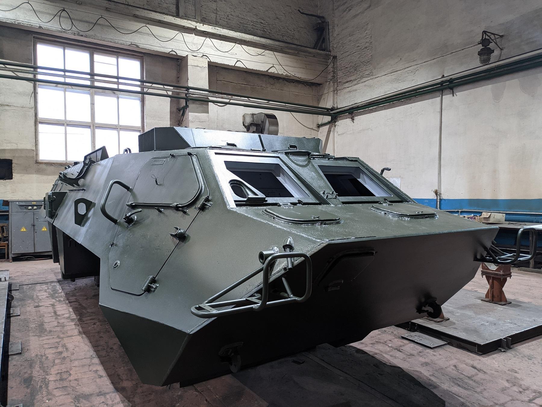 Zhytomyr Armored Plant Ships First BTR-4E Armored Personnel Carrier Body Frame to Customer