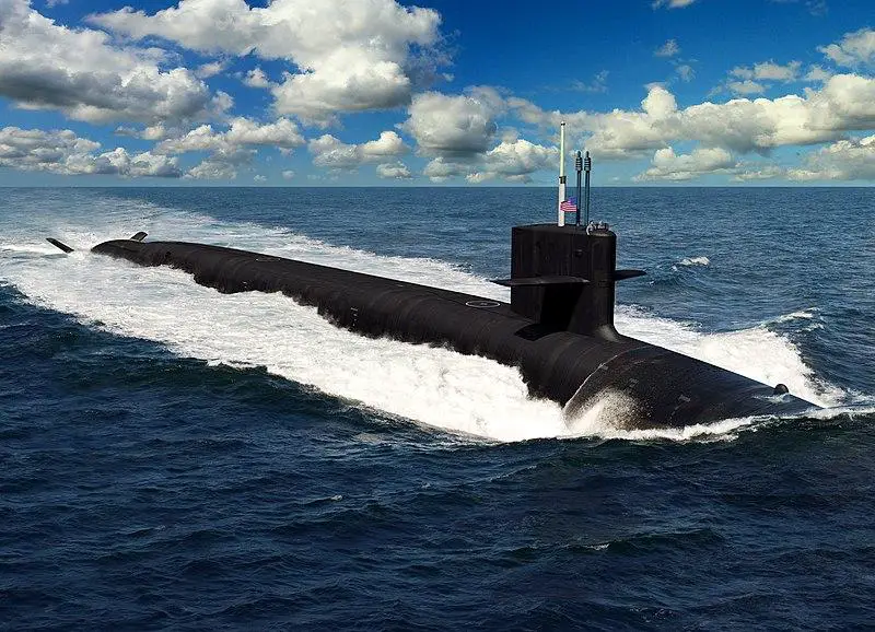 An artist’s rendering of the future U.S. Navy Columbia-class ballistic missile submarines.