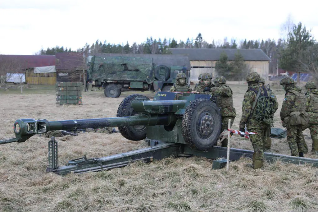 D-30 122-mm howitzer of the Estonian Land Forces