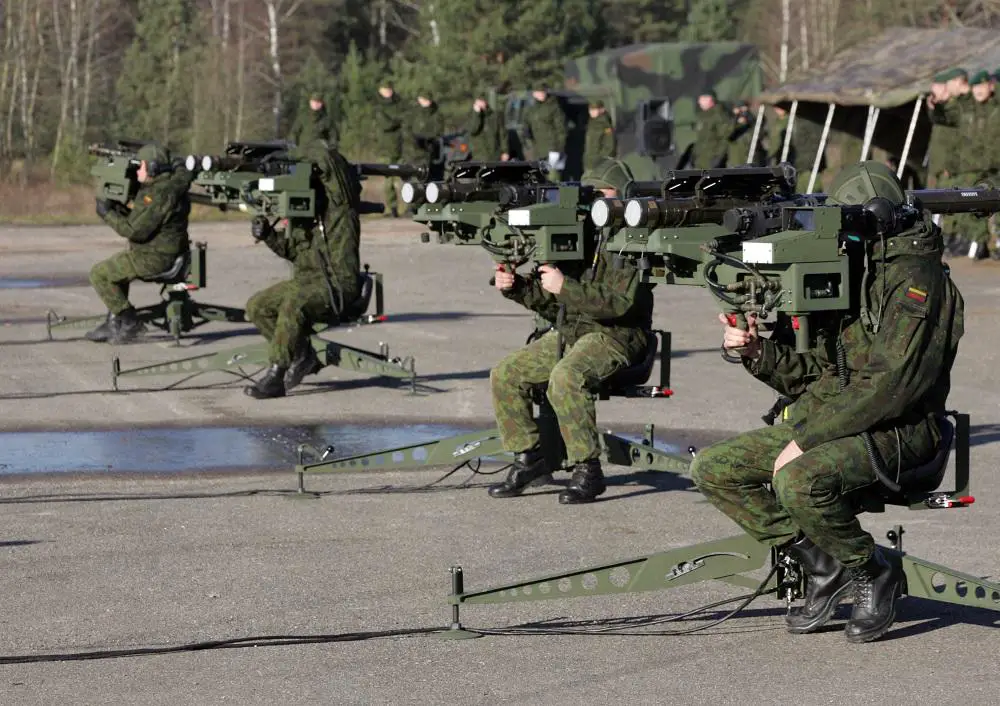 Lithuanian Motorised Infantry Brigade "Geležinis Vilkas" Air Defence Battery Stinger  FIM-92 Stinger is a man-portable air-defense system 