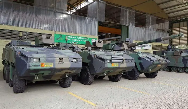 Indonesian Army Pandur II Wheeled Armoured Vehicles